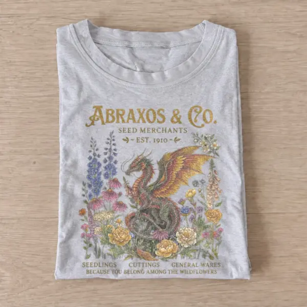Abraxos co. wyvern seed merchants t shirt gray20wyvern seed merchants.webp