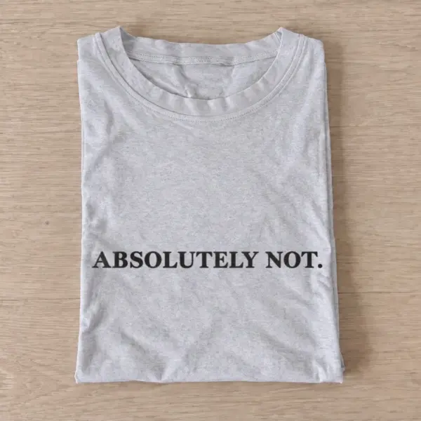 Absolutely not slogan t shirt gray20absolutely not.webp