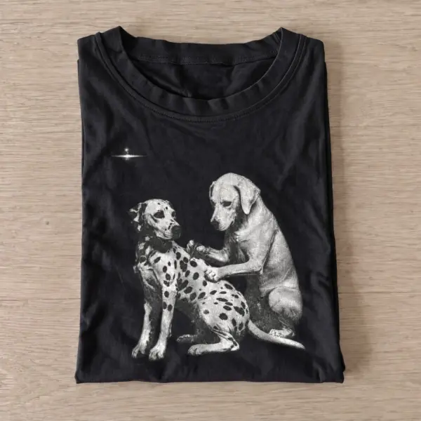 Alien dog greeting t shirt black20alien dog greeting.webp