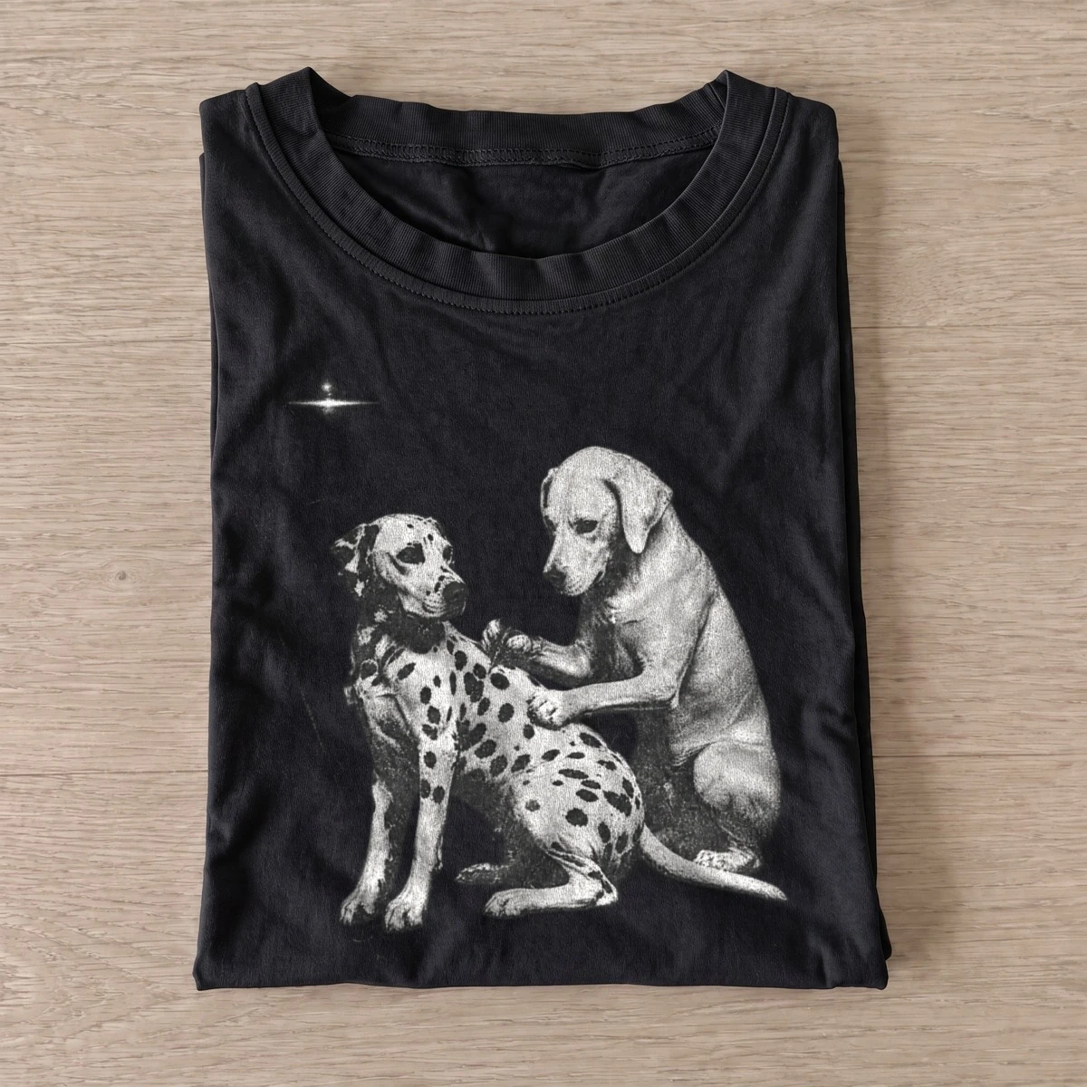 Alien dog greeting t shirt black20alien dog greeting.webp