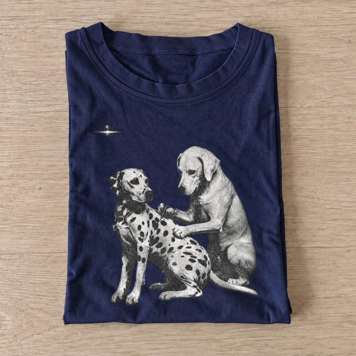 Alien dog greeting t shirt navy20alien dog greeting.webp