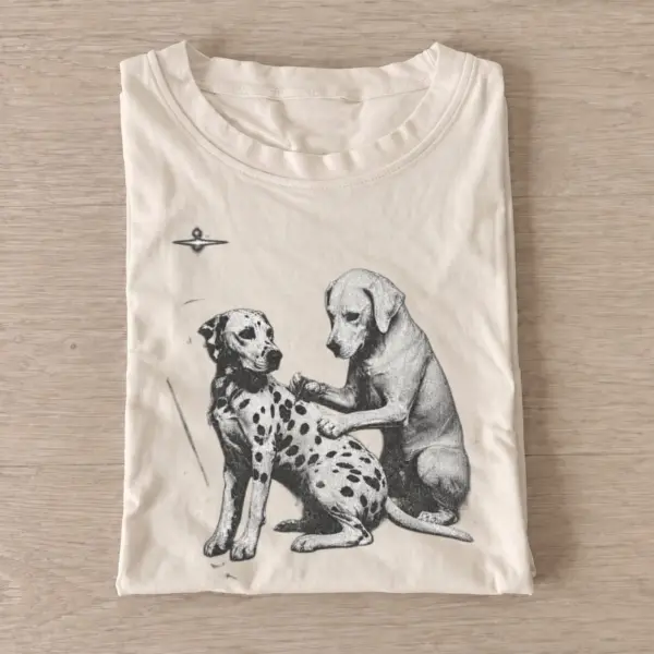 Alien dog greeting t shirt sand20alien dog greeting.webp