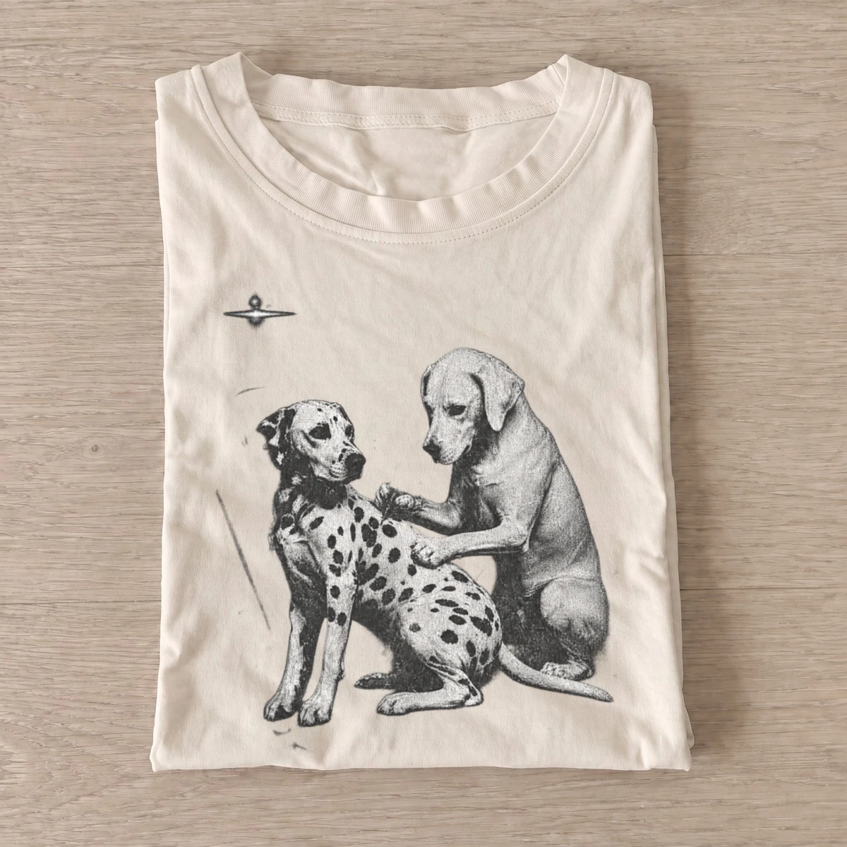 Alien dog greeting t shirt sand20alien dog greeting.webp