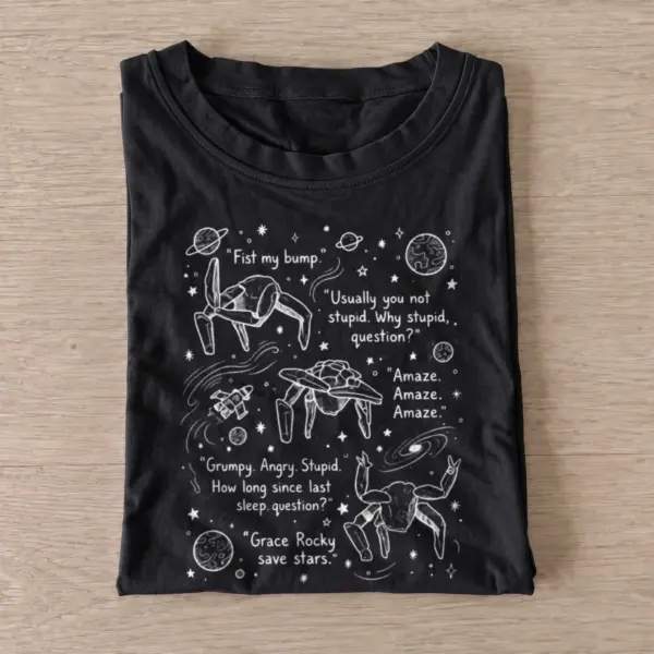 Alien space quotes graphic t shirt black20alien space quotes.webp