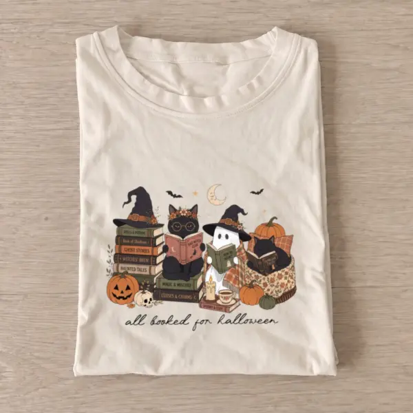 All booked for halloween t shirt sand20all booked for halloween.webp