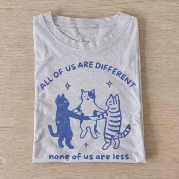 All of us are different cats t shirt gray20different equal cats.webp