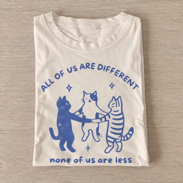 All of us are different cats t shirt sand20different equal cats.webp