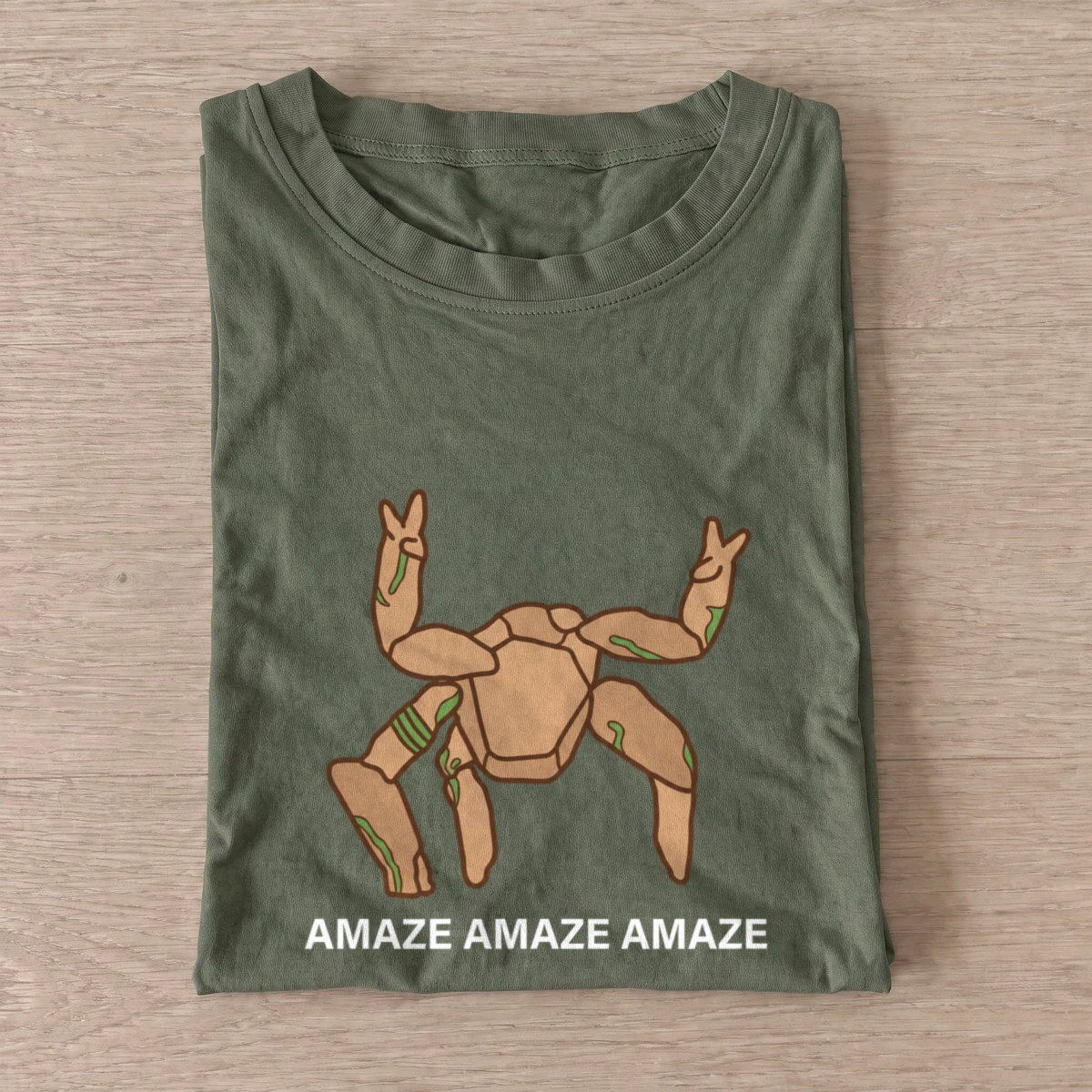 Amaze amaze amaze t shirt olive20amaze amaze amaze.webp