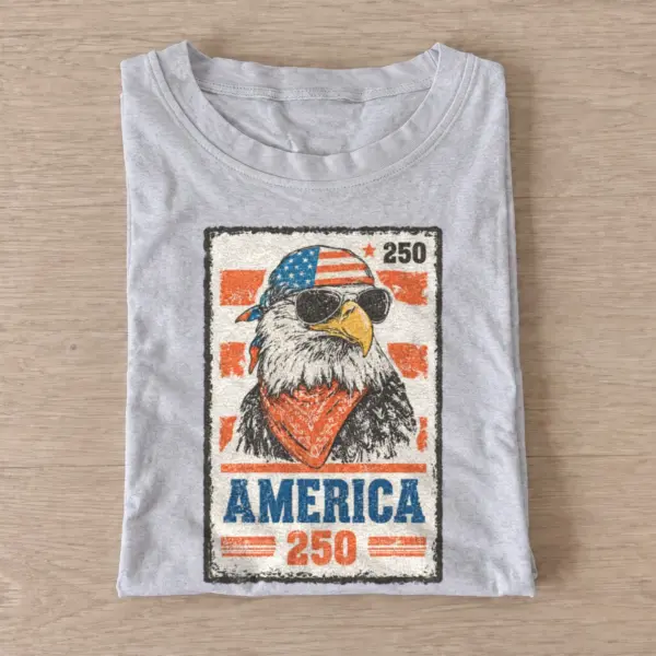 America 250 eagle stamp t shirt gray20america eagle stamp.webp