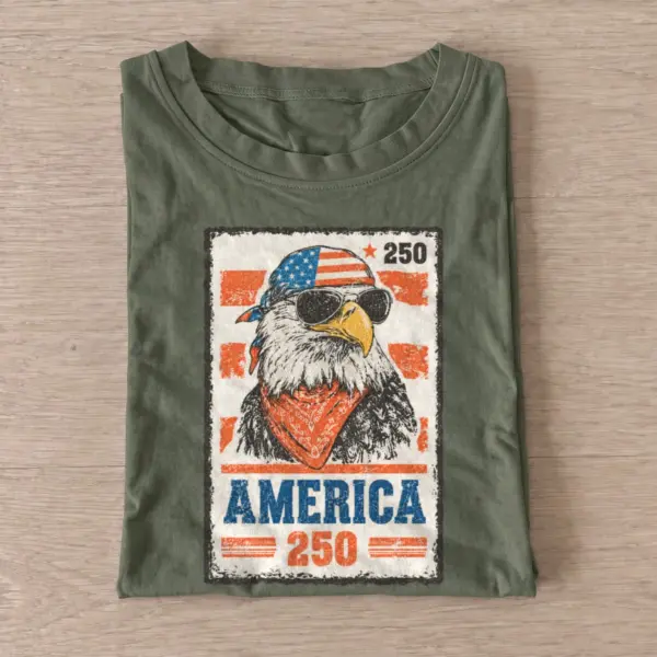 America 250 eagle stamp t shirt olive20america eagle stamp.webp