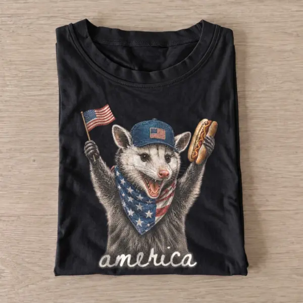 America hot dog opossum t shirt black20america hotdog opossum.webp