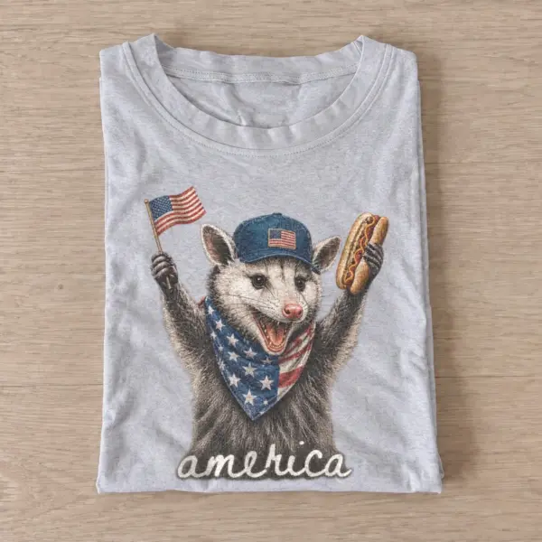 America hot dog opossum t shirt gray20america hotdog opossum.webp