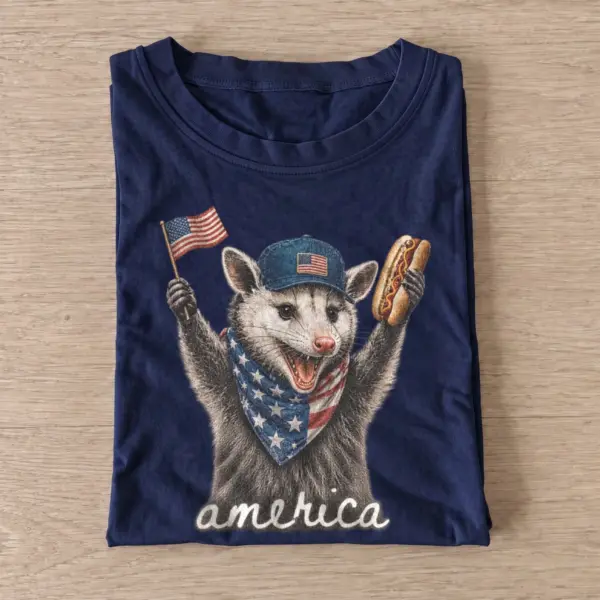 America hot dog opossum t shirt navy20america hotdog opossum.webp