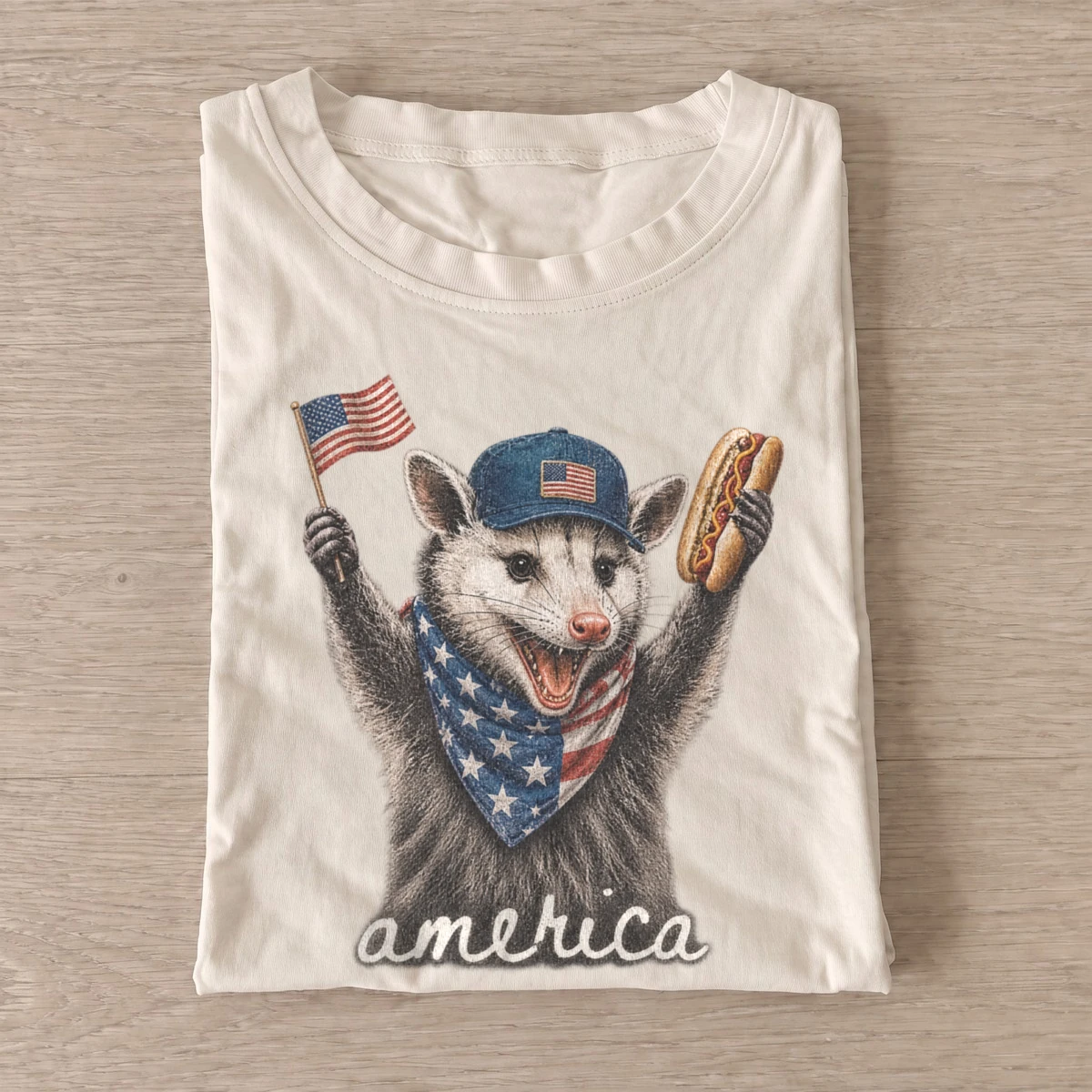 America hot dog opossum t shirt sand20america hotdog opossum.webp