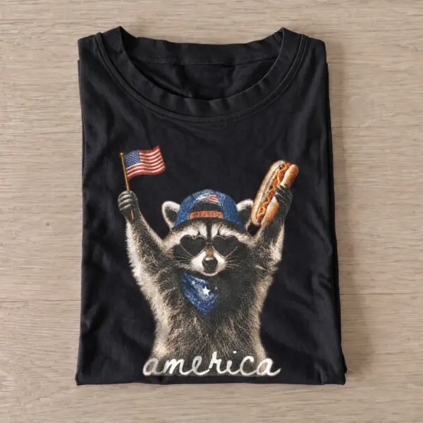 America hotdog raccoon graphic t shirt black20america hotdog raccoon.webp