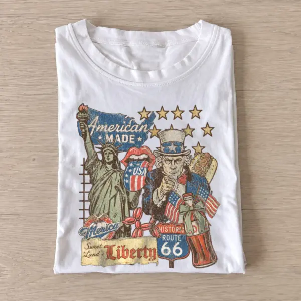 American icon collage graphic t shirt white20american icon collage.webp