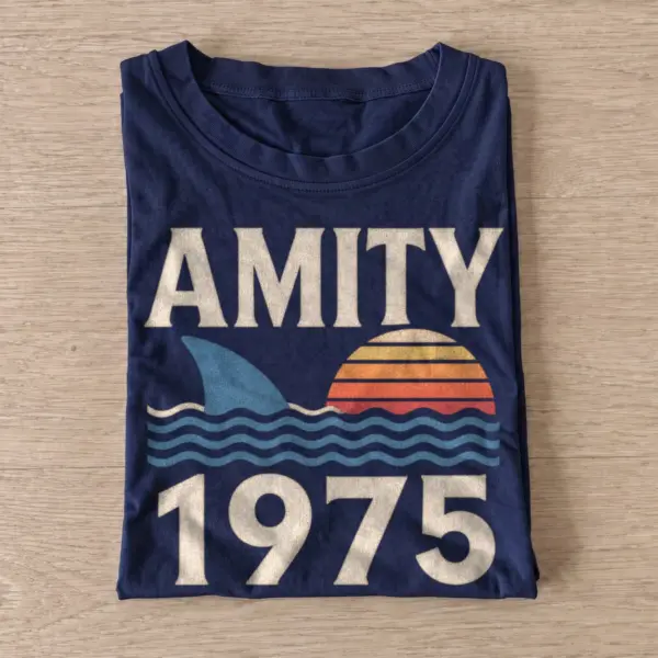 Amity 1975 retro shark t shirt navy20retro shark island.webp