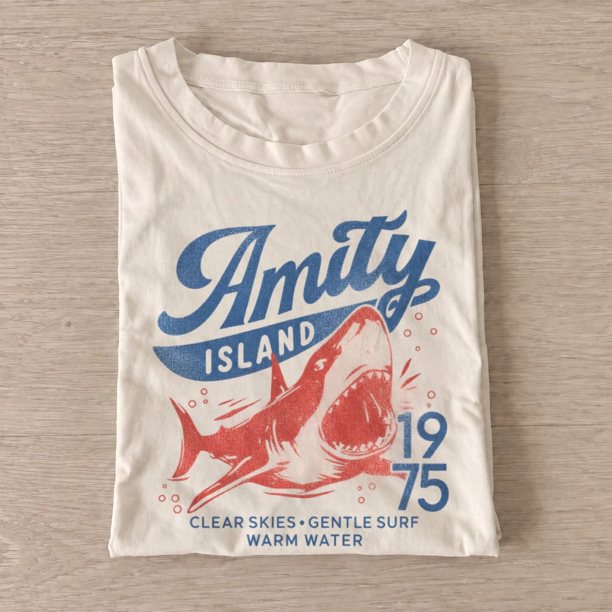 Amity island 1975 shark graphic t shirt sand20shark island.webp