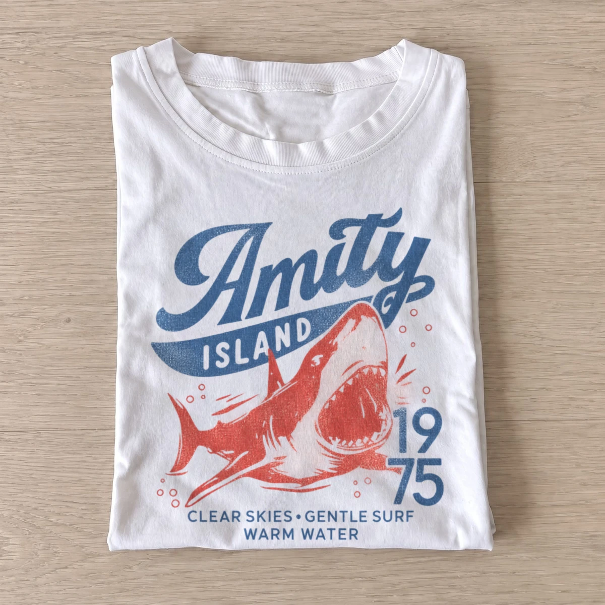 Amity island 1975 shark graphic t shirt white20shark island.webp