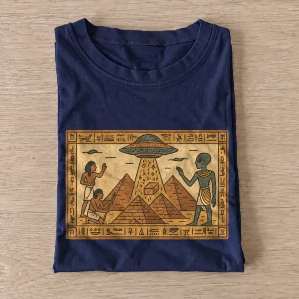 Ancient alien pyramids t shirt navy20ancient alien pyramids.webp