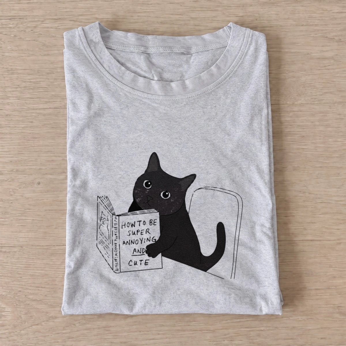 Annoying and cute t shirt gray20annoying and cute.webp