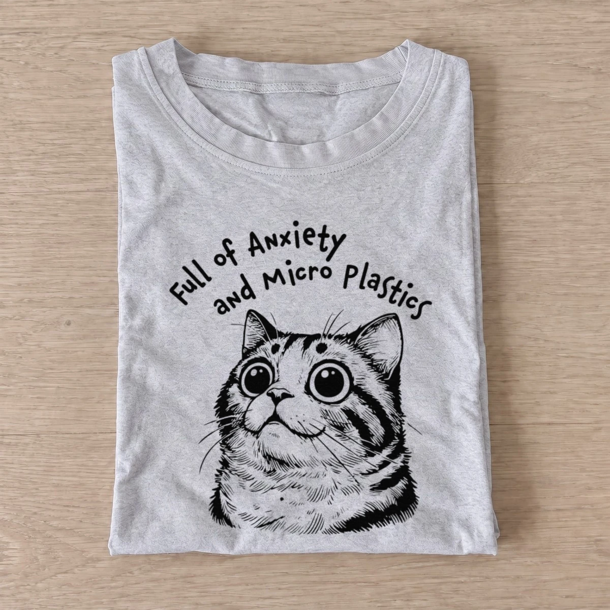 Anxiety and microplastics t shirt gray20anxiety and microplastics.webp