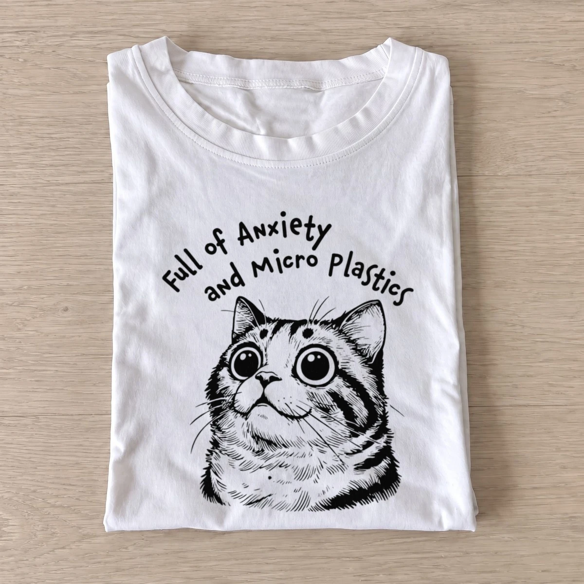 Anxiety and microplastics t shirt white20anxiety and microplastics.webp