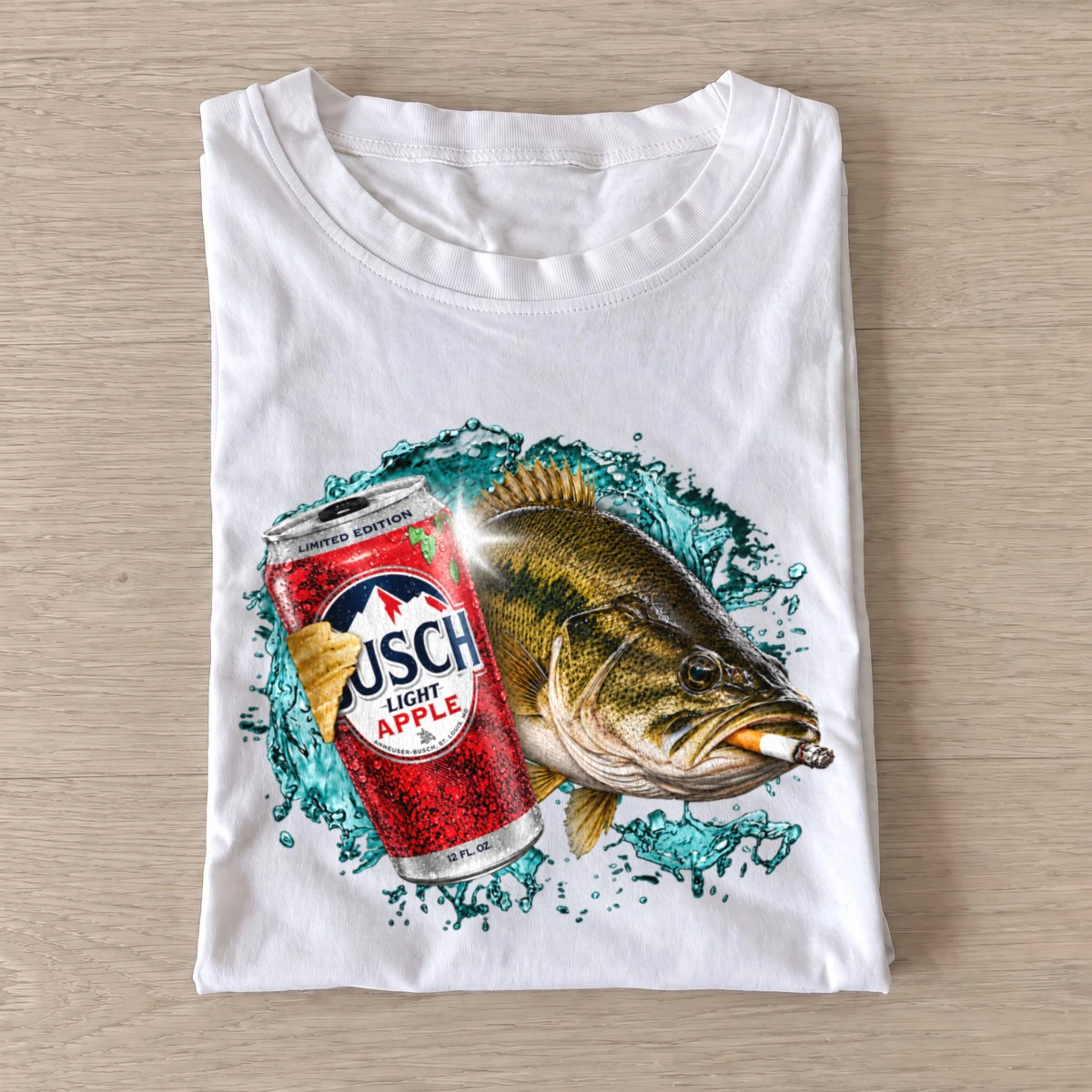 Apple lager bass t shirt white20apple lager bass.webp