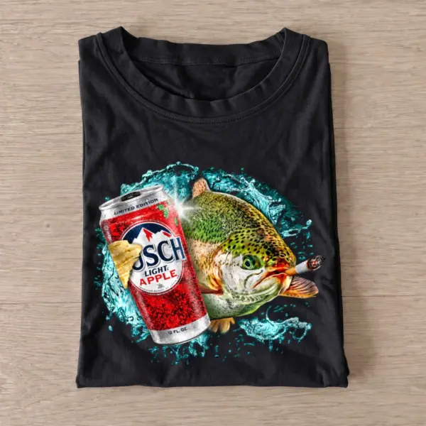 Apple lager rainbow trout t shirt black20apple lager rainbow trout.webp