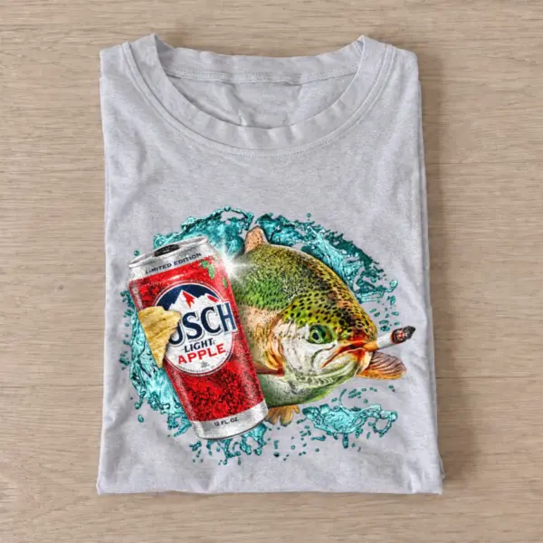 Apple lager rainbow trout t shirt gray20apple lager rainbow trout.webp