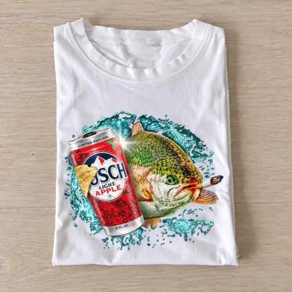 Apple lager rainbow trout t shirt white20apple lager rainbow trout.webp