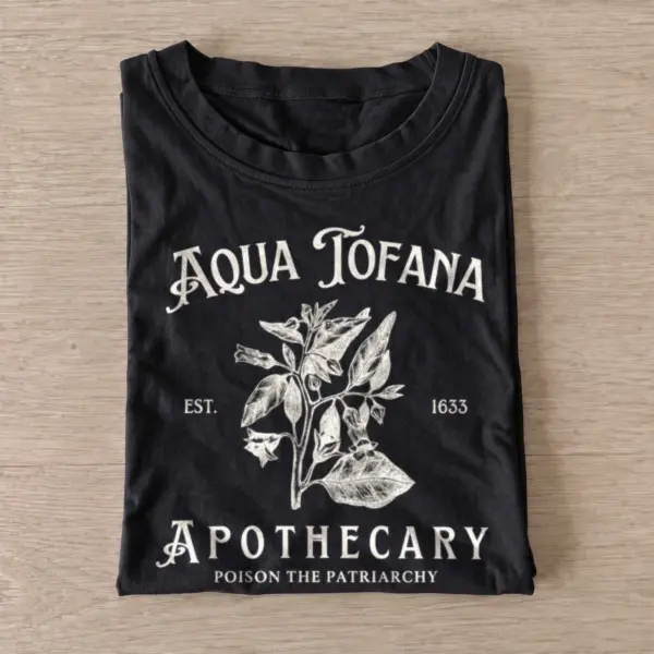 Aqua tofana apothecary poison the patriarchy t shirt black20poison apothecary.webp