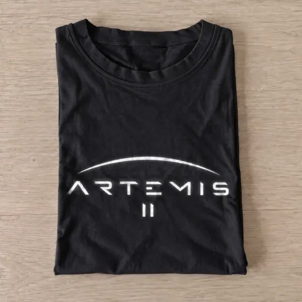 Artemis ii lunar mission emblem t shirt black20lunar mission emblem.webp