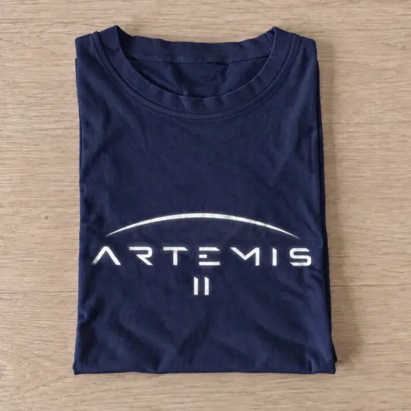 Artemis ii lunar mission emblem t shirt navy20lunar mission emblem.webp