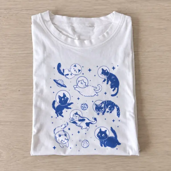 Astronaut kittens t shirt white20astronaut kittens.webp