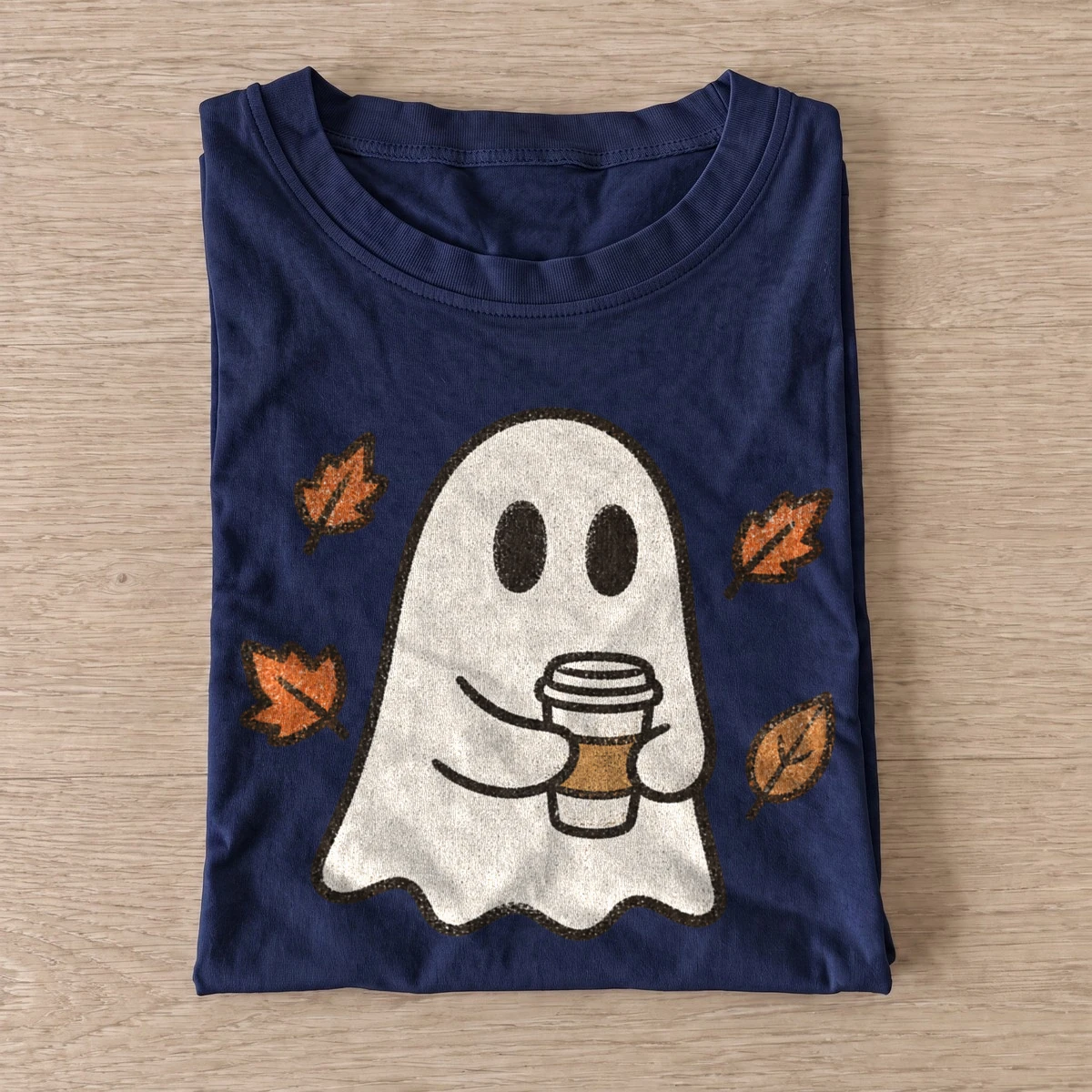 Autumn coffee ghost t shirt navy20autumn coffee ghost.webp
