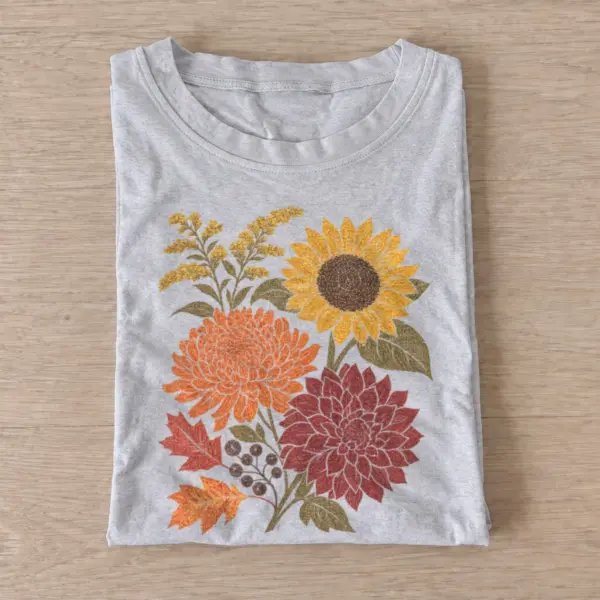 Autumn flower bouquet t shirt gray20autumn flower bouquet.webp