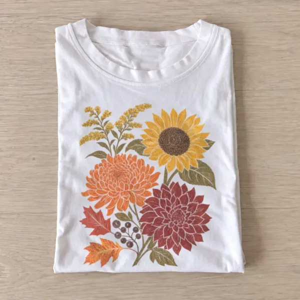 Autumn flower bouquet t shirt white20autumn flower bouquet.webp