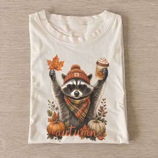 Autumn latte raccoon t shirt sand20autumn latte raccoon.webp