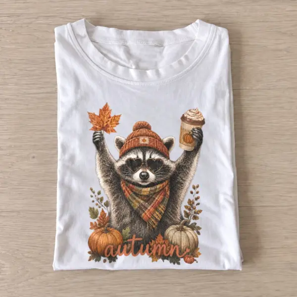 Autumn latte raccoon t shirt white20autumn latte raccoon.webp