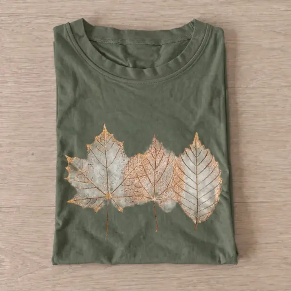 Autumn leaf skeletons t shirt olive20autumn leaf skeletons.webp