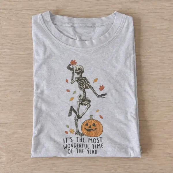 Autumn skeleton most wonderful time of the year t shirt gray20autumn skeleton.webp