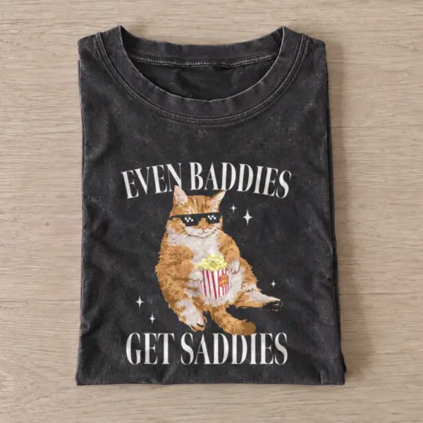 Baddies get saddies vintage t shirt washed20black20baddies get saddies.webp
