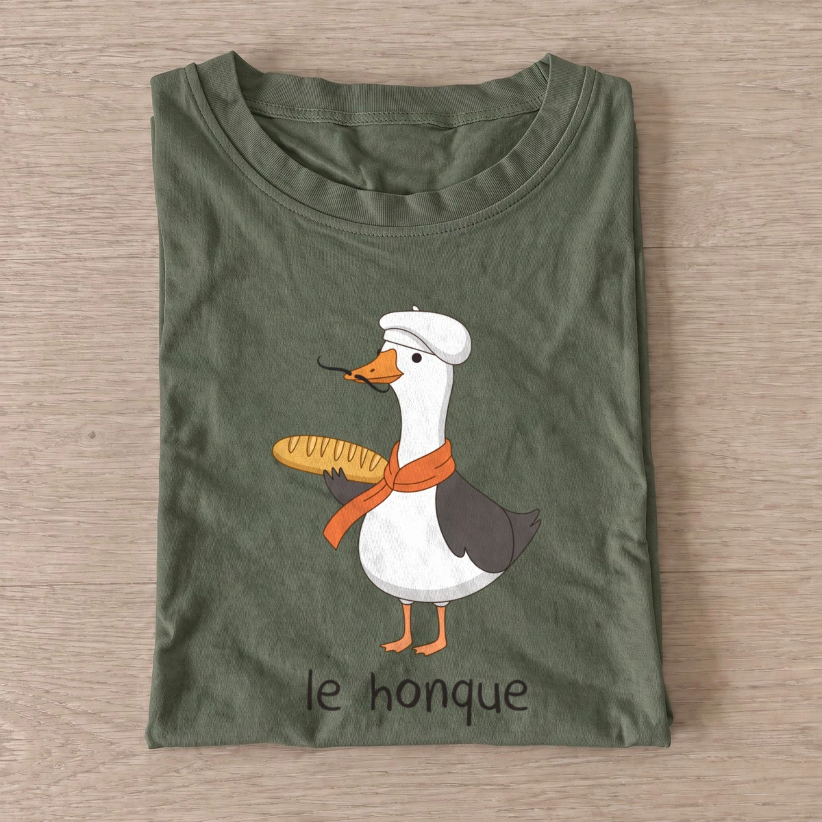 Baguette chef goose t shirt olive20baguette chef goose.webp
