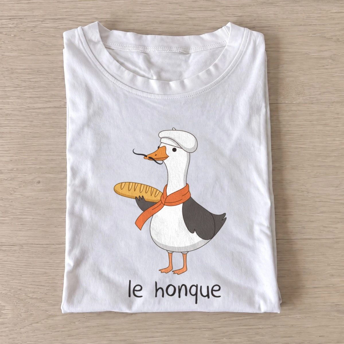 Baguette chef goose t shirt white20baguette chef goose.webp