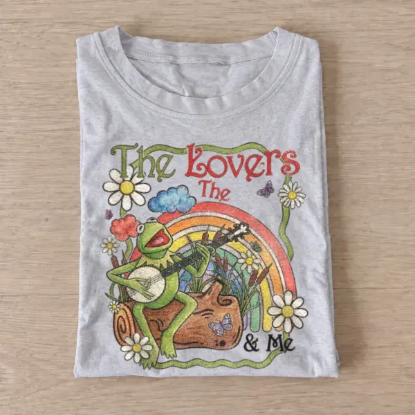 Banjo frog rainbow the lovers me t shirt gray20banjo frog rainbow.webp