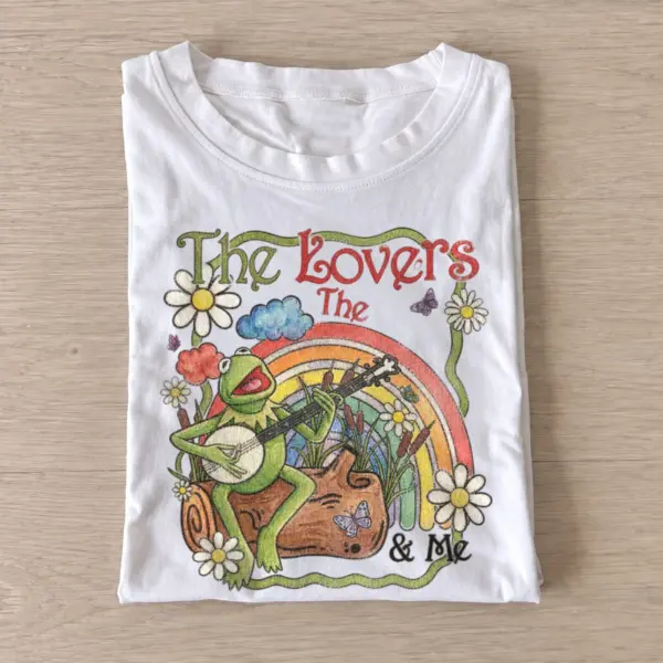 Banjo frog rainbow the lovers me t shirt white20banjo frog rainbow.webp