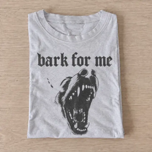 Bark for me graphic t shirt gray20bark for me.webp
