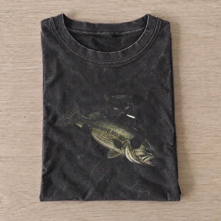 Bass Bandit Vintage Fishing T-Shirt — graphic design