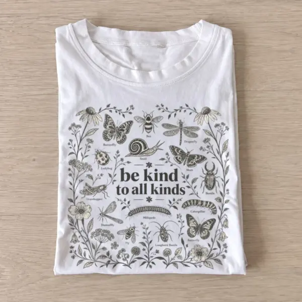Be kind to all kinds insects t shirt white20be kind insects.webp